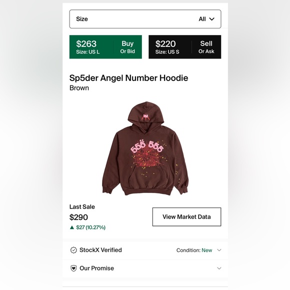 Sp5der hoodie - Picture 2 of 2